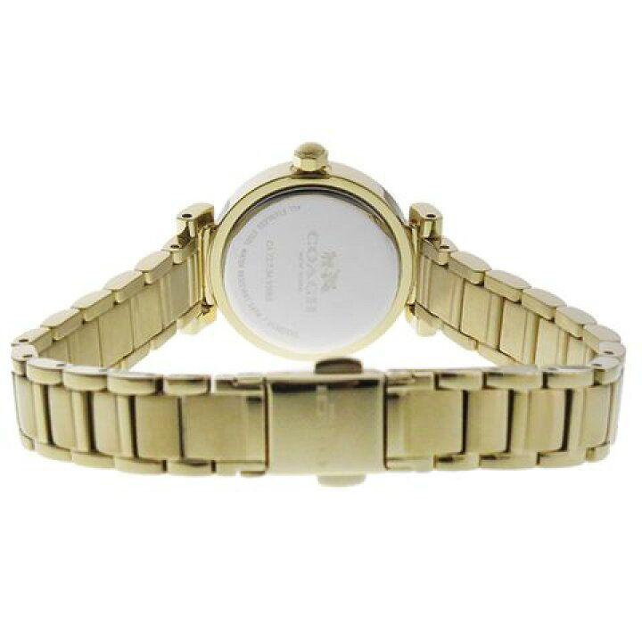 Coach Madison White Dial Gold Steel Strap Watch for Women - 14502403