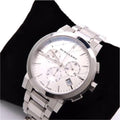 Burberry The City White Dial Silver Steel Strap Watch for Men - BU9750