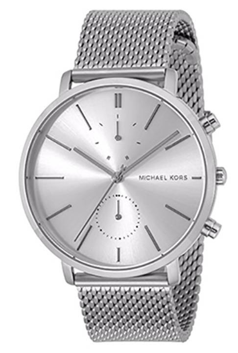 Michael Kors Jaryn Silver Dial Silver Mesh Bracelet Watch for Men - MK8541