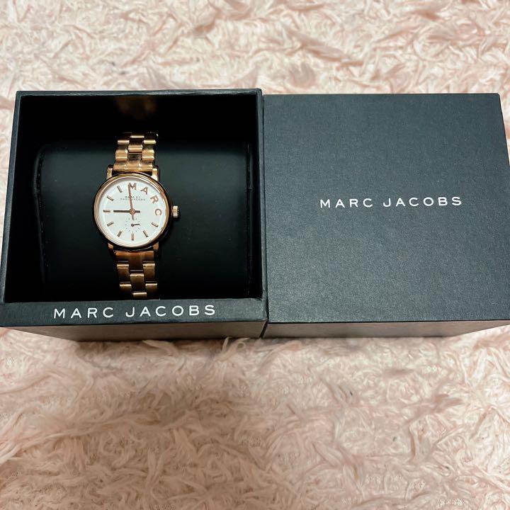 Marc Jacobs Marc Baker White Dial Rose Gold Stainless Steel Watch for Women - MBM3248