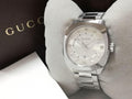 Gucci GG2570 Quartz Silver Dial Silver Steel Strap Watch For Men - YA142308