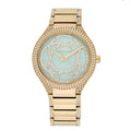 Michael Kors Kerry Mother of Pearl Dial Gold Steel Strap Watch for Women - MK3481