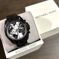 Michael Kors Bradshaw Hungry Black Dial Black Steel Strap Watch for Women - MK6271