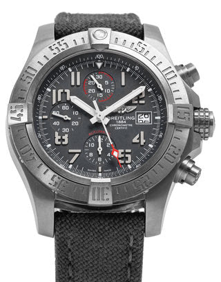 Breitling Avenger Bandit 45mm Anthracite Dial Black Nylon Strap Watch for Men - E13383101M1W1