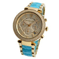 Michael Kors Parker Gold Dial Two Tone Steel Strap Watch for Women - MK6364