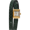 Gucci G Frame Double Green Leather Wristband Watch For Women - YA128525