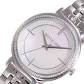 Michael Kors Cinthia White Mother of Pearl Dial Silver Steel Strap Watch for Women for Women - MK3641