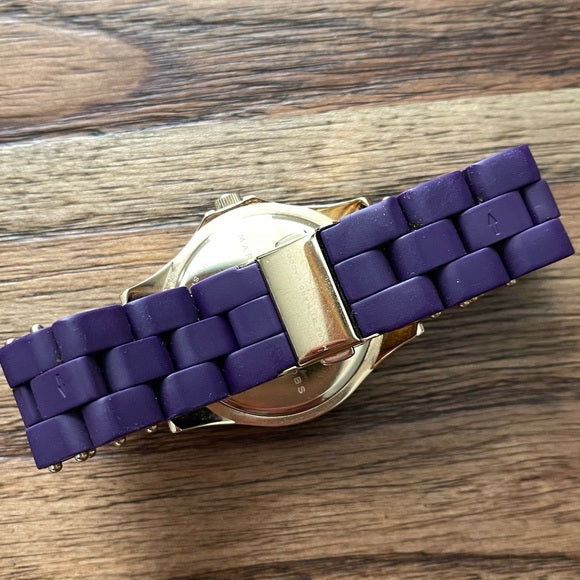 Marc Jacobs Pelly Purple Dial Purple Stainless Steel Strap Watch for Women - MBM2538