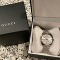 Gucci GG2570 Quartz Silver Dial Silver Steel Strap Watch For Men - YA142308