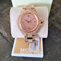 Michael Kors Camille Crystal Rose Gold Dial Rose Gold Steel Strap Watch for Women - MK5862