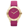 Marc Jacobs Blade Purple Dial Purple Leather Strap Watch for Women - MBM1203