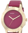 Marc Jacobs Blade Purple Dial Purple Leather Strap Watch for Women - MBM1203