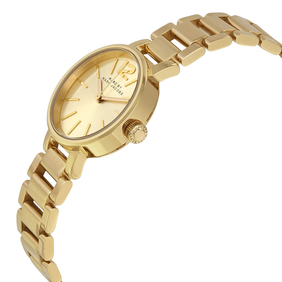 Marc Jacobs Peggy Gold Dial Gold Stainless Steel Strap Watch for Women - MBM3405