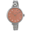 Marc Jacobs Sally Orange Dial Silver Stainless Steel Strap Watch for Women - MBM3365