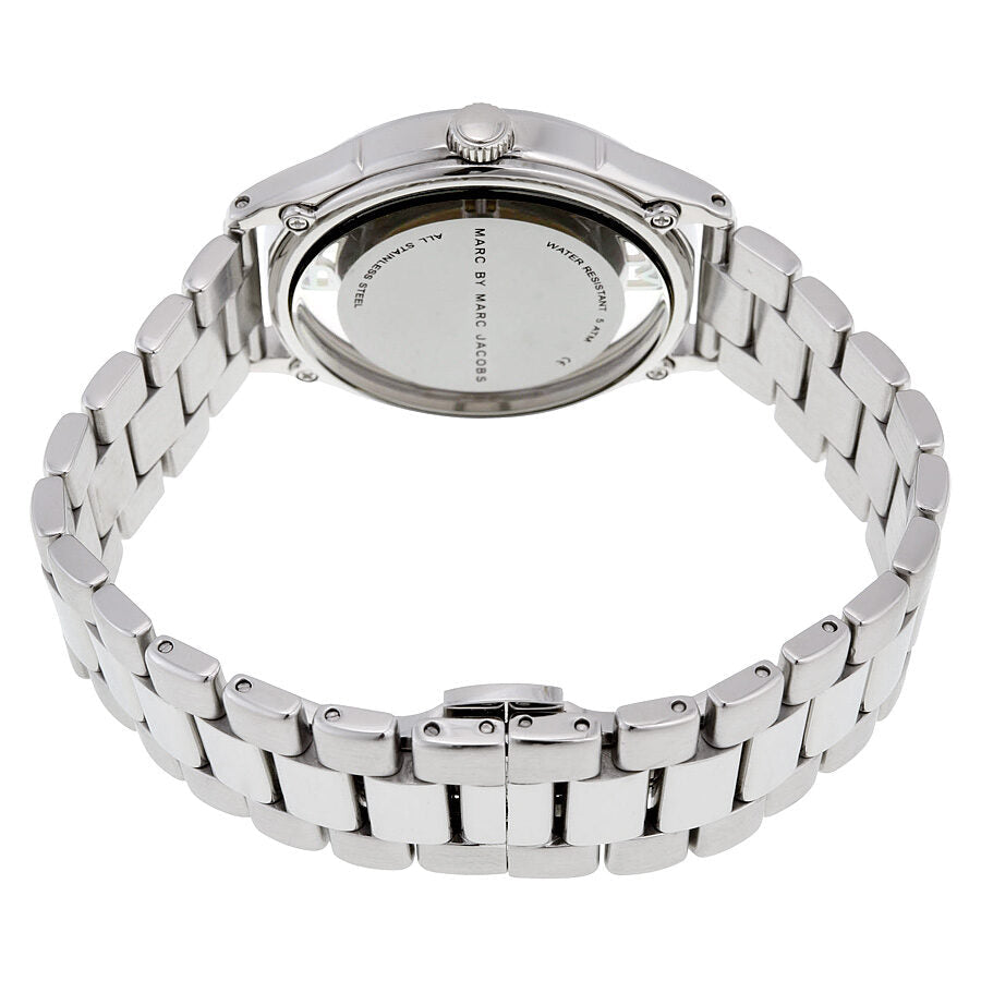 Marc Jacobs Tether Transparent Silver Dial Stainless Steel Strap Watch for Women - MBM3412