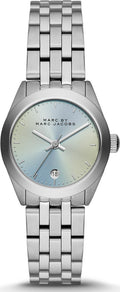 Marc Jacobs Peeker Blue Dial Silver Stainless Steel Strap Watch for Women - MBM3376