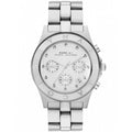 Marc Jacobs Blade White Dial SIlver Stainless Steel Strap Watch for Women - MBM3100