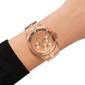 Marc Jacobs Blade Pink Dial Rose Gold Stainless Steel Strap Watch for Women - MBM3102