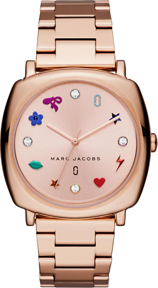 Marc Jacobs Mandy Rose Gold Dial Rose Gold Stainless Steel Strap Watch for Women - MJ3550