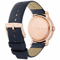 Marc Jacobs Baker Navy Blue Dial Navy Blue Leather Strap Watch for Women - MBM1329