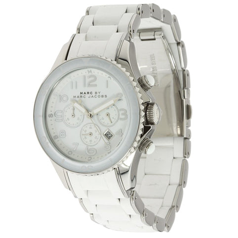 Marc Jacobs Rock White Dial White Stainless Steel Strap Watch for Women - MBM2545