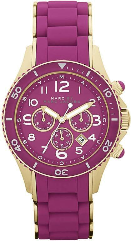 Marc Jacobs Rock Purple Dial Purple Stainless Steel Strap Watch for Women - MBM2576