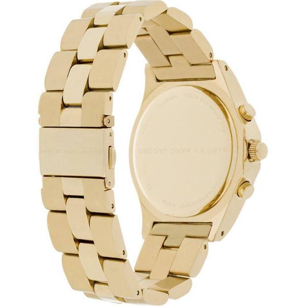 Marc Jacobs Blade Gold Dial Gold Stainless Steel Strap Watch for Women - MBM3101