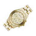 Marc Jacobs Blade Gold Dial Gold Stainless Steel Strap Watch for Women - MBM3101