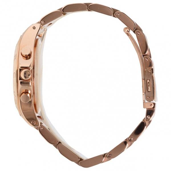 Marc Jacobs Blade Pink Dial Rose Gold Stainless Steel Strap Watch for Women - MBM3102