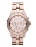 Marc Jacobs Blade Pink Dial Rose Gold Stainless Steel Strap Watch for Women - MBM3102