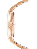 Marc Jacobs Baker White Dial Rose Gold Stainless Steel Strap Watch for Women - MBM3244