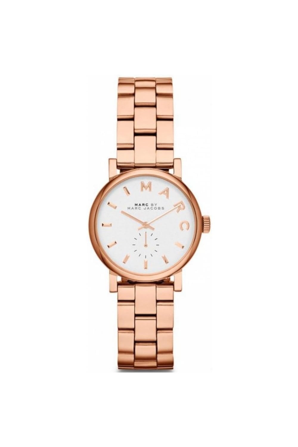 Marc Jacobs Marc Baker White Dial Rose Gold Stainless Steel Watch for Women - MBM3248