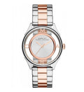 Marc Jacobs Tether White Transparent Dial Two Tone Stainless Steel Strap Watch for Women - MBM3436