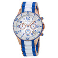 Marc Jacobs Rock Chrono White Dial Two Tone Plastic Strap Watch for Women - MBM2594