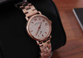 Marc Jacobs Marc Baker White Dial Rose Gold Stainless Steel Watch for Women - MBM3248