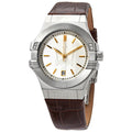 Maserati Potenza Silver Dial Brown Leather Strap Watch For Women - R8851108506