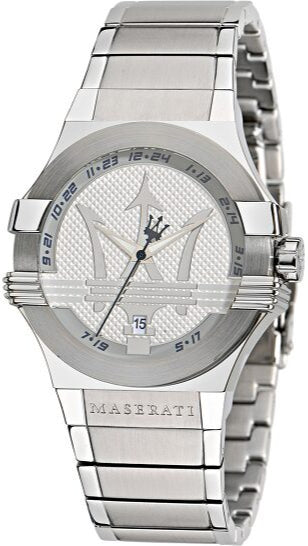 Maserati Potenza 42mm Silver Dial Stainless Steel Strap Watch For Men - R8853108002