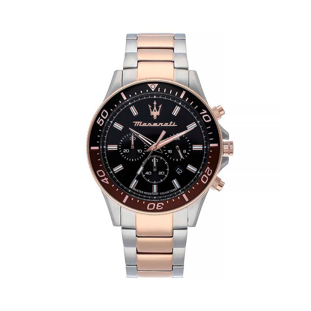 Maserati SFIDA Chronograph Black Dial Stainless Steel Watch For Men - R8873640009