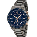 Maserati SFIDA Chronograph Blue Dial Stainless Steel Watch For Men - R8873640001