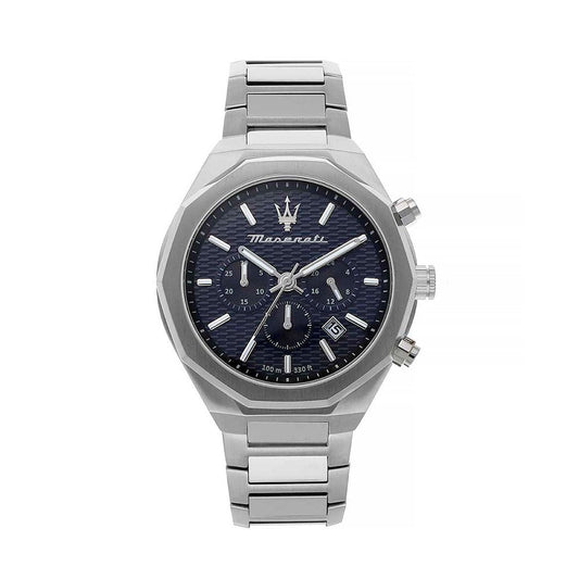 Maserati Stile 45mm Blue Dial Stainless Steel Watch For Men - R8873642006