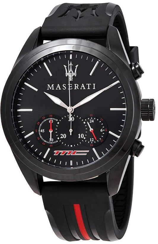 Maserati Traguardo Chronograph Black Dial 45mm Watch For Men - R8871612004