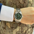 Maurice Lacroix Aikon Automatic Green Dial Silver Steel Strap Watch for Men - AI1807-SS002-630-1