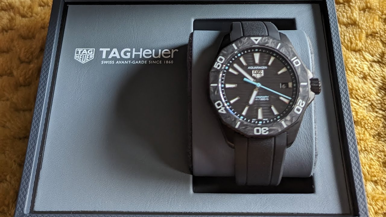 Tag Heuer Aquaracer Professional 200 Solargraph Quartz Black Dial Black Rubber Strap Watch for Men - WBP1112.FT6199