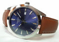 Tissot Gentleman Blue Dial Brown Leather Strap Watch For Men - T127.410.16.041.00