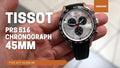 Tissot T Sport PRS 516 Chronograph Silver Dial Brown Leather Strap Watch for Men - T131.617.16.032.00