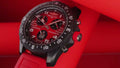 Breitling Endurance Pro Ironman Red Dial Red Rubber Strap Watch for Men - X823109A1K1S1