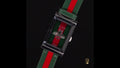 Gucci G Frame Quartz Two Tone Mother of Pearl Dial Multicolor Leather Strap Watch For Women - YA147408