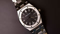 Audemars Piguet Royal Oak Quartz Black Dial Silver Steel Strap Watch for Women - 67650ST.OO.1261ST.01