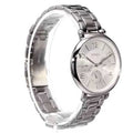 Fossil Jacqueline Silver Dial Silver Steel Strap Watch for Women - ES3664