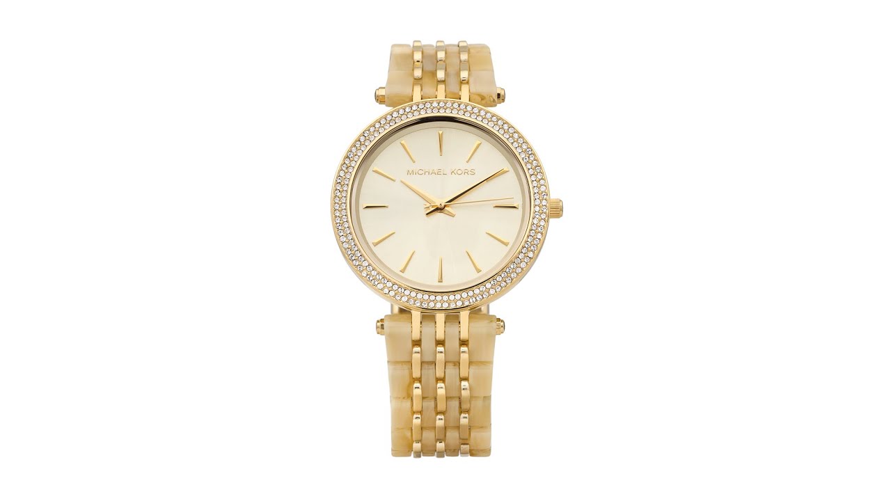 Michael Kors Darci Gold Dial Gold Steel Strap Watch for Women - MK4325